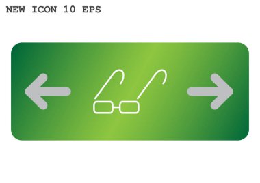 Gözlük web simgesi. vektör tasarımı