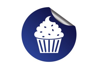 doğum günü pastası web simgesi. vektör tasarımı     