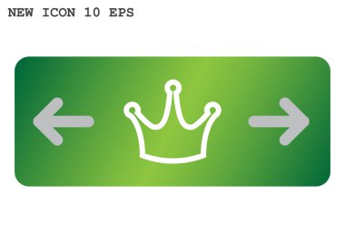 taç web simgesi. vektör tasarımı
