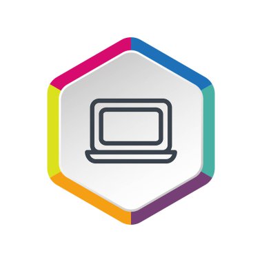 Basit dizüstü web simgesi