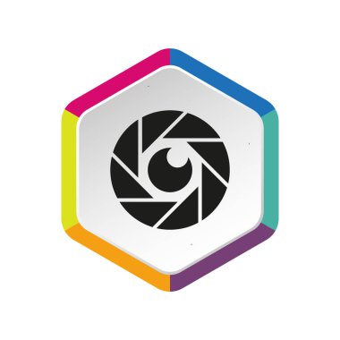 objektif web simgesi. vektör tasarımı 