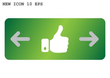  başparmak yukarı Web simgesi. vektör tasarımı          