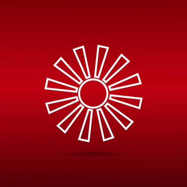 Sun web simgesi. 