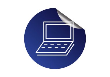 Basit dizüstü web simgesi