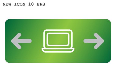 Basit dizüstü web simgesi