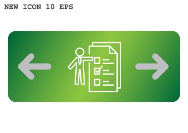 İşadamı denetim listesi simgesi