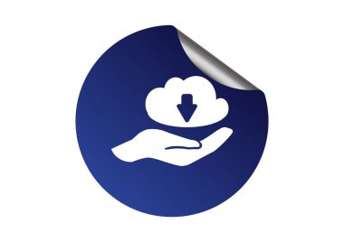 Bulut dosya download simgesi