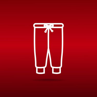 pantolon web simgesi. vektör tasarımı