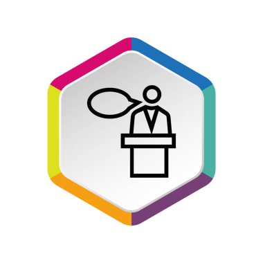 hoparlör simgesi silüeti