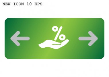el web simgesi üzerinde yüzde. vektör tasarımı