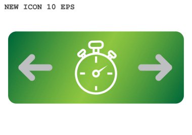 Stopwatch Düz Simgesi