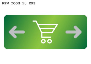 alışveriş sepeti basit simge vektör