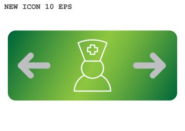 Hemşire web simgesi. vektör tasarımı