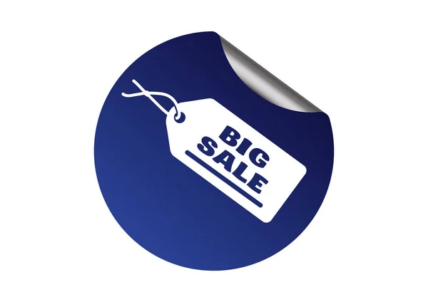 Tag that says big sale — Stock Vector