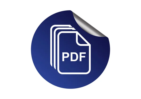Pdf Archivos Icono Web Diseño Vectorial — Archivo Imágenes Vectoriales