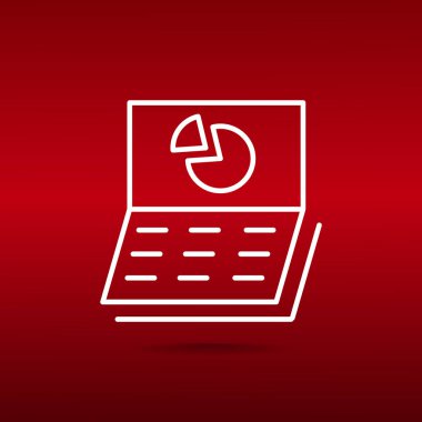 İş analizi simgesi. vektör tasarımı 