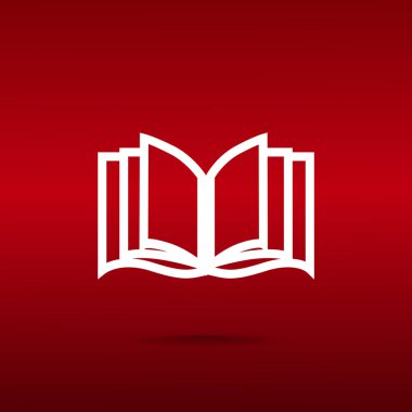 Kitap Düz Simgesi 