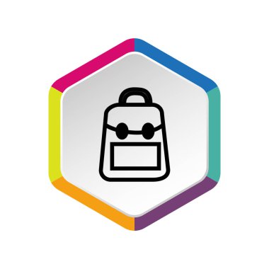  sırt çantası web simgesi.