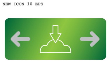 Bulut dosya download simgesi