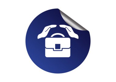 iş tulumu ve eller web simgesi. vektör tasarımı