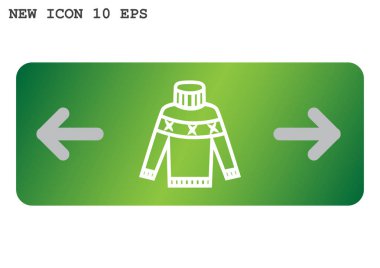 örme kazak basit simgesi