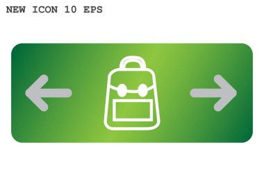  sırt çantası web simgesi.