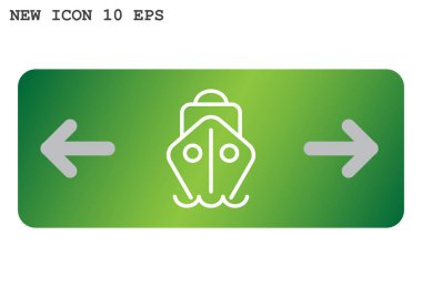 kargo gemisi simgesi. vektör illüstrasyonu