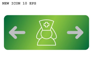 Hemşire web simgesi. vektör tasarımı