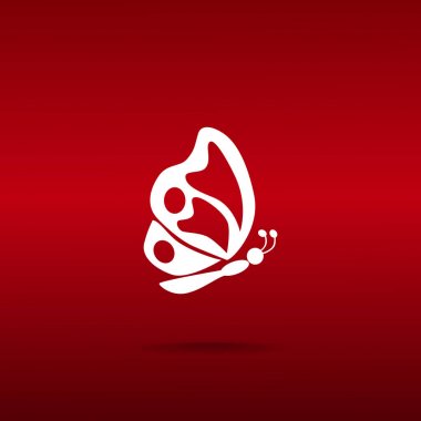 Basit kelebek web simgesi