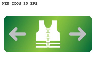 yelek web simgesi. v