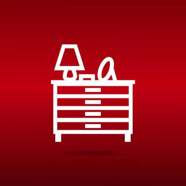 komodin web simgesi. vektör tasarımı