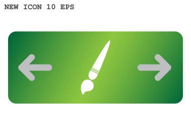 boya fırçası web simgesi. vektör tasarımı