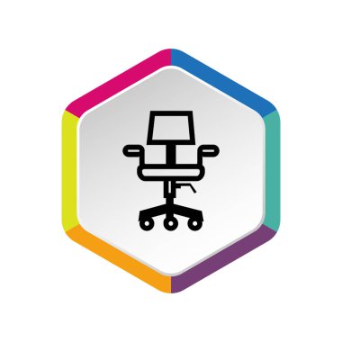 sandalye web simgesi. vektör tasarımı