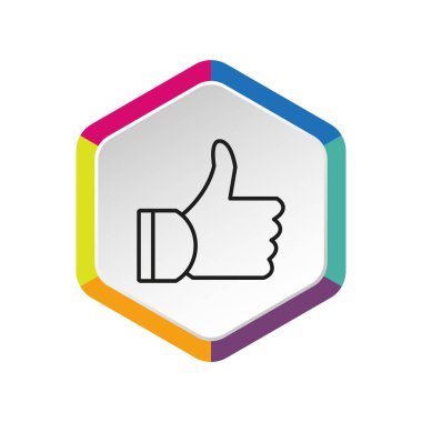  başparmak yukarı Web simgesi. vektör tasarımı          