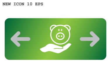 mevduat sigorta web simgesi. vektör tasarımı 