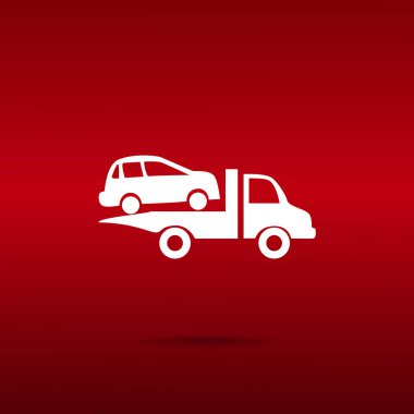 Sevkiyat teslimat kamyonu web simgesi