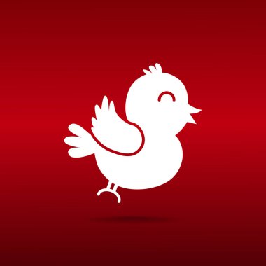 Web kuş simgesi. Vektör tasarımı