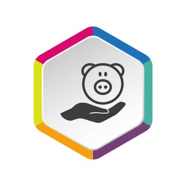 mevduat sigorta web simgesi. vektör tasarımı 