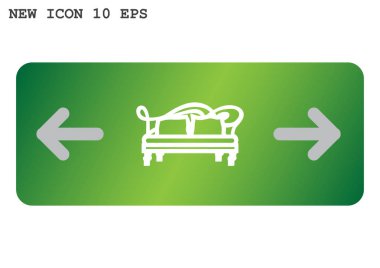 koltuk web simgesi. vektör tasarımı