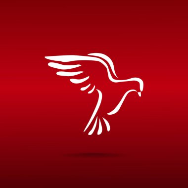 Güvercin, web simgesi. vektör tasarımı 