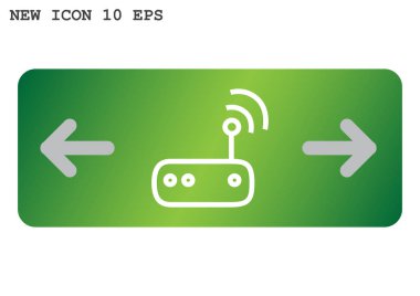 yönlendirici basit simgesi