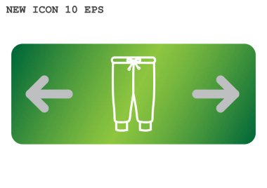 pantolon web simgesi. vektör tasarımı