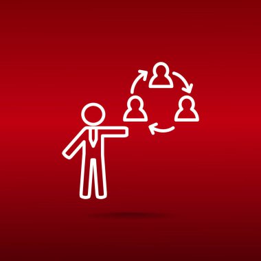 insanlar web simgesi grubudur. Vektör tasarımı