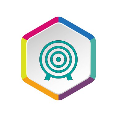 hedef web simgesi. vektör tasarımı 