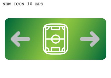 Futbol alan web simgesi.