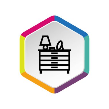 komodin web simgesi. vektör tasarımı