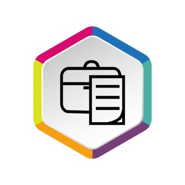 Evrak Çantası'nı basit simgesi