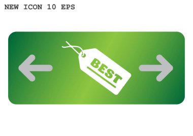 En iyi etiket web simgesi. vektör tasarımı