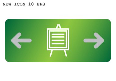 yazı tahtası web simgesi. vektör tasarımı