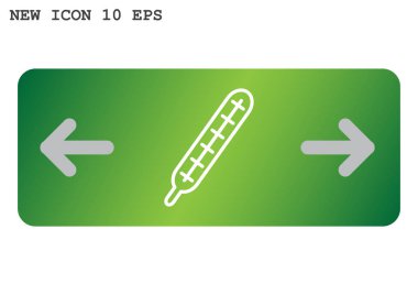 termometre web simgesi. vektör tasarımı